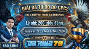 GIẢI ĐÁ GÀ CPC2 THỨ 6 NGÀY 3/4/2026
